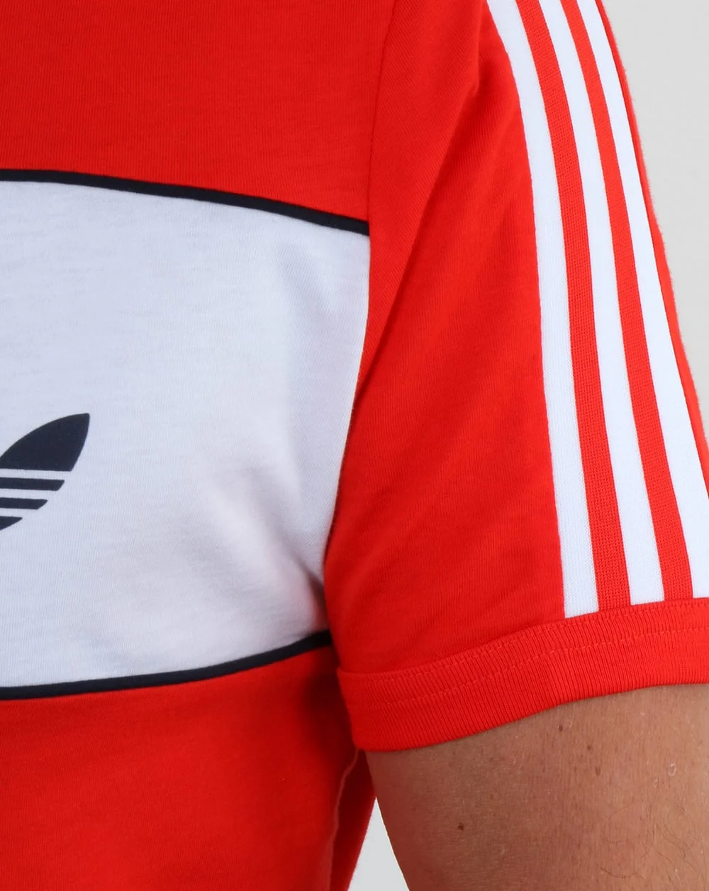 Adidas Originals Block T Shirt Core Red - Image 3