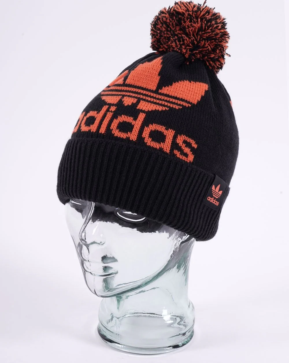 Adidas Originals Bobble Beanie Black/Orange - Image 2
