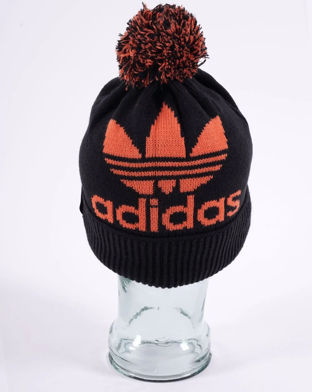 Adidas Originals Bobble Beanie Black/Orange - Image 3