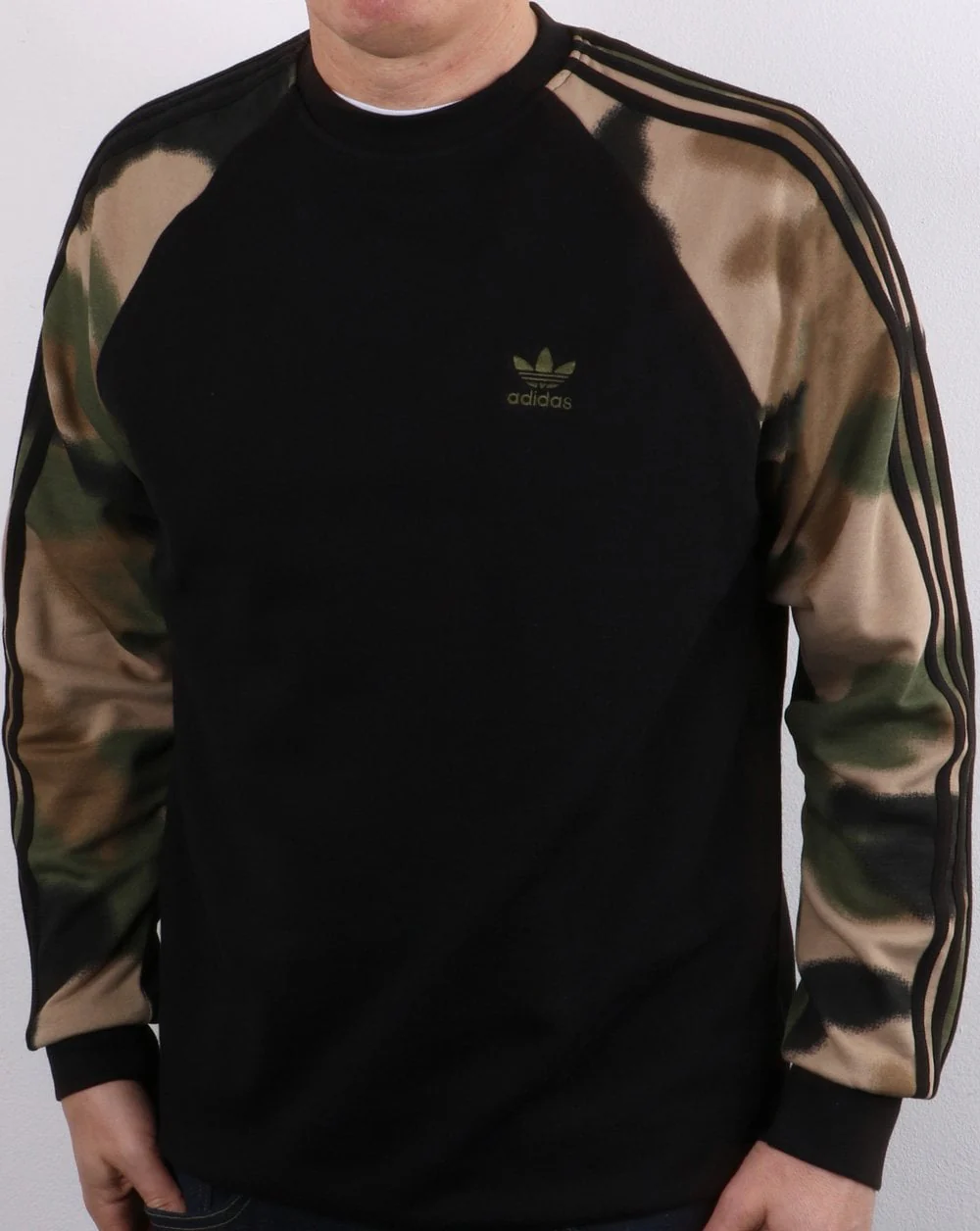 Adidas Originals Camo Crew Sweat Black