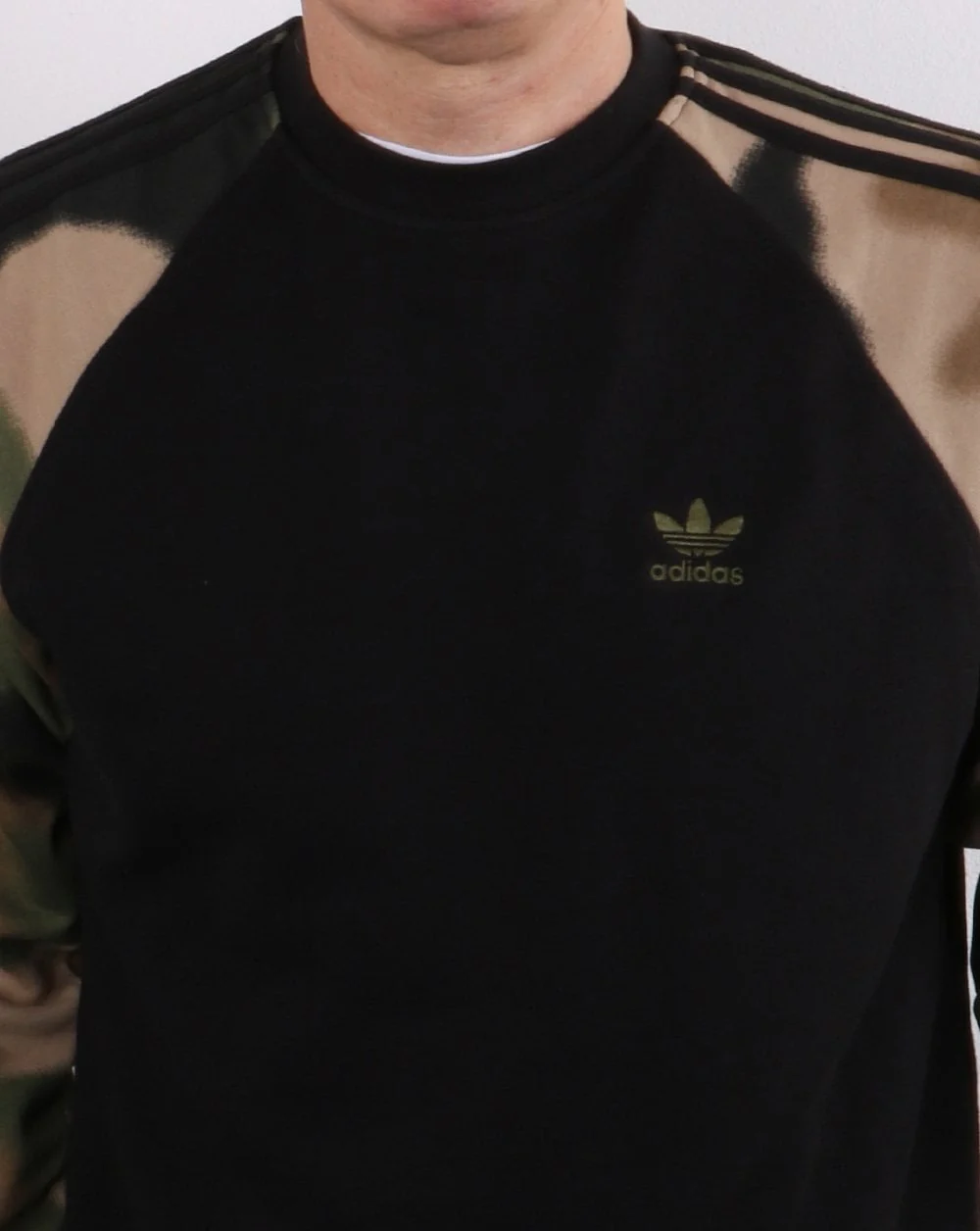 Adidas Originals Camo Crew Sweat Black - Image 3