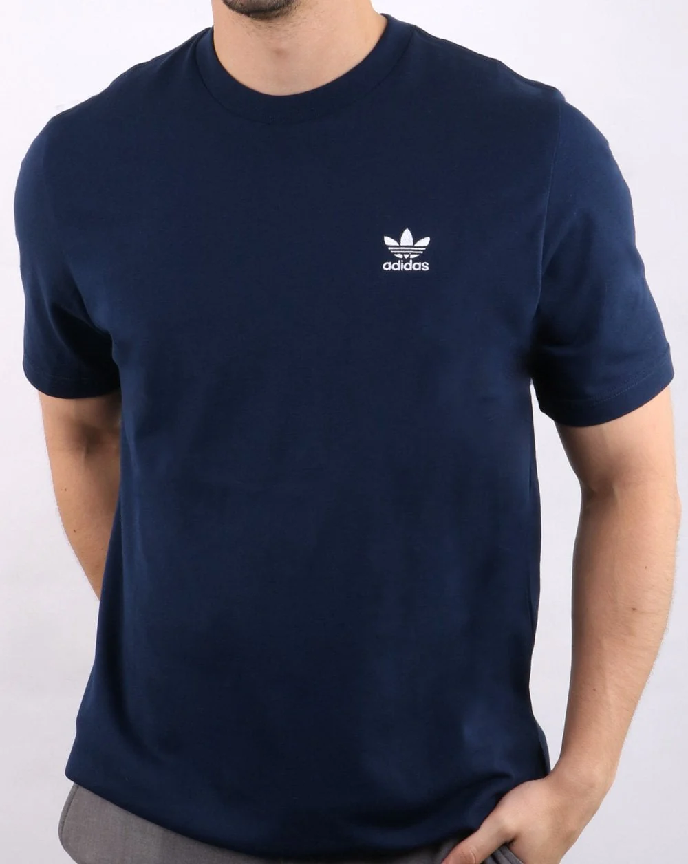 Adidas Originals Ess T Shirt Navy - Image 2