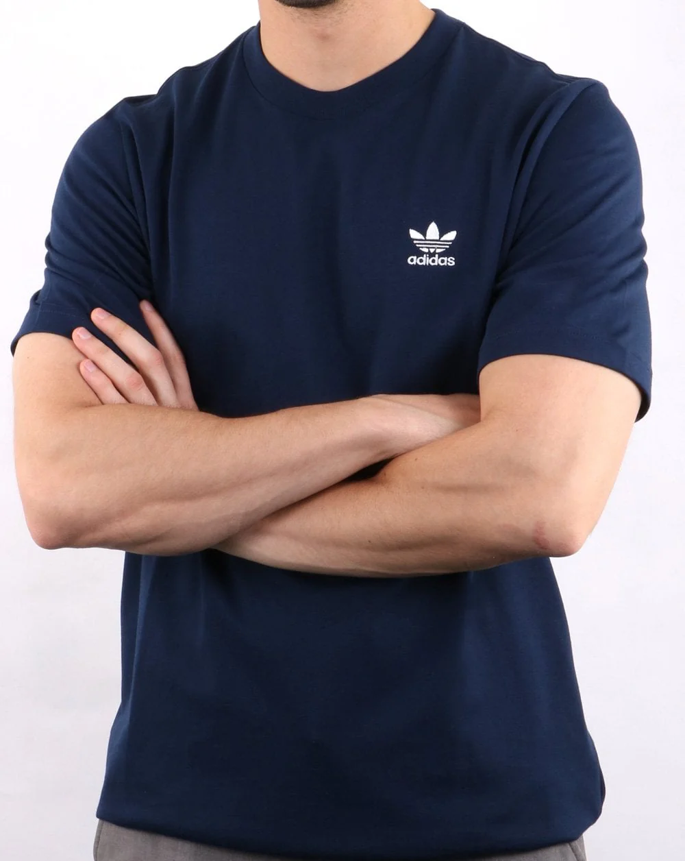 Adidas Originals Ess T Shirt Navy - Image 3