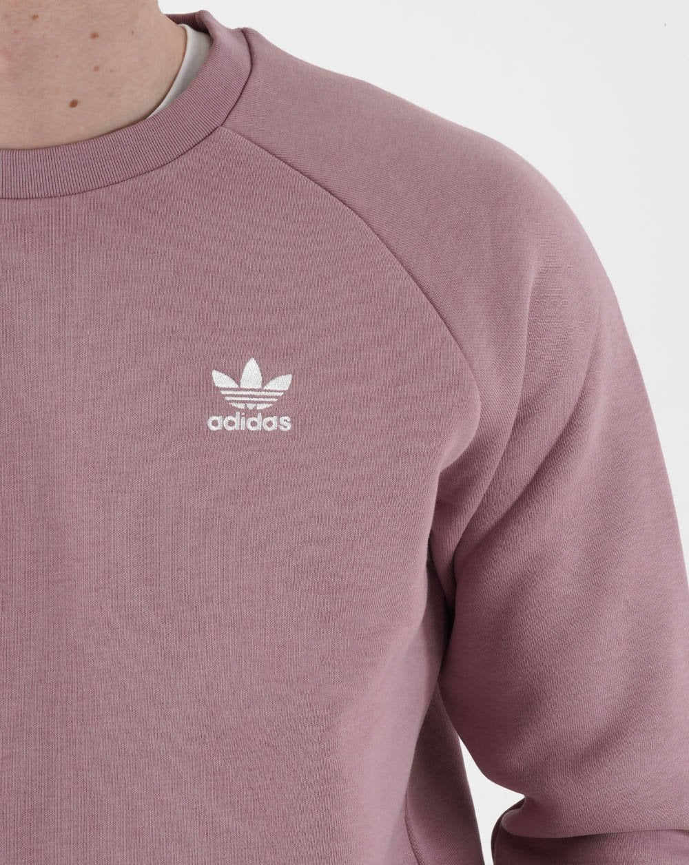 Adidas Originals Essential Crew Sweat Mauve - Image 2