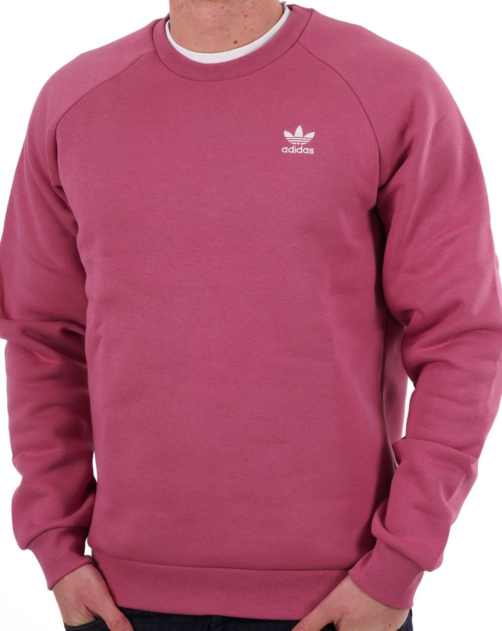 Adidas Originals Essential Crew Sweat Pink Strata - Image 2