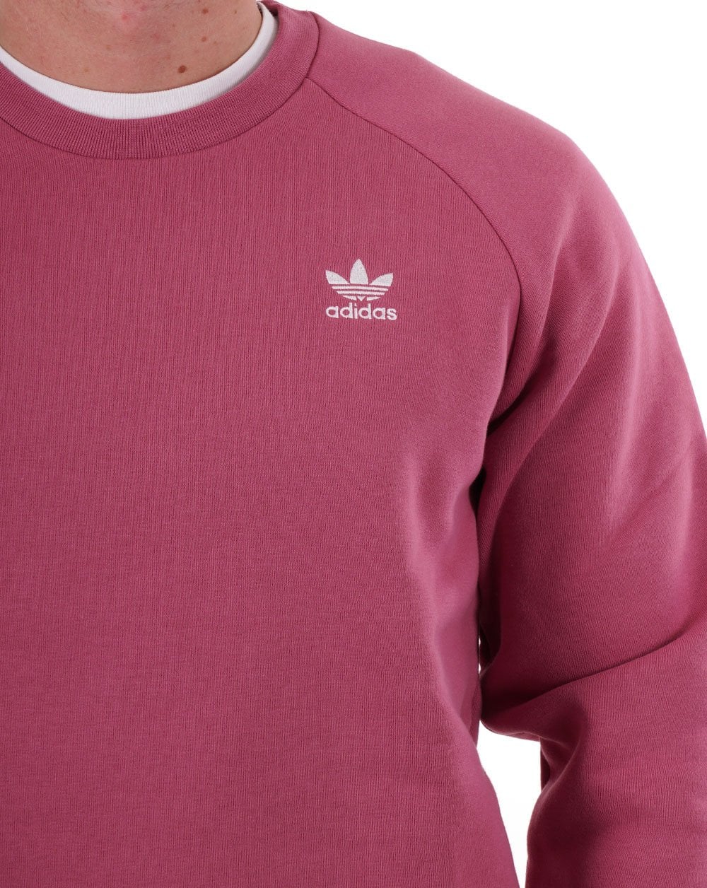 Adidas Originals Essential Crew Sweat Pink Strata - Image 3