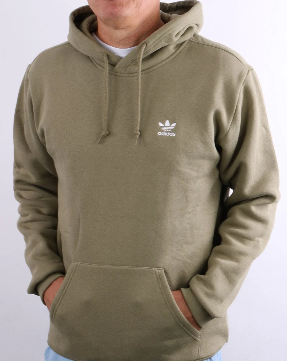 Adidas Originals Essential Hoody Light Khaki - Image 3