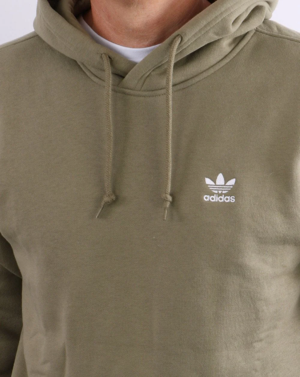 Adidas Originals Essential Hoody Light Khaki - Image 4