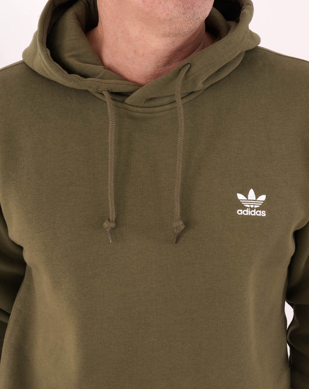 Adidas Originals Essential Hoody Olive Green - Image 2