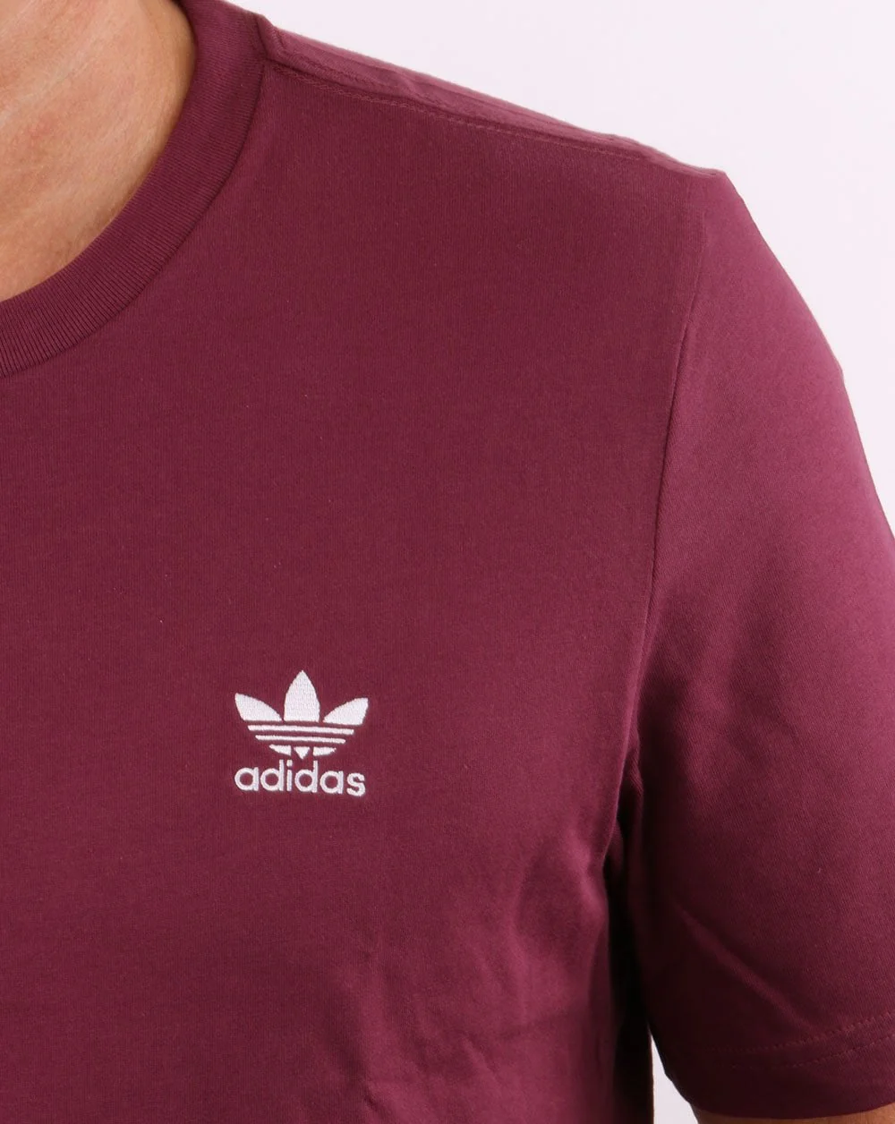 Adidas Originals Essential T Shirt Crimson - Image 2