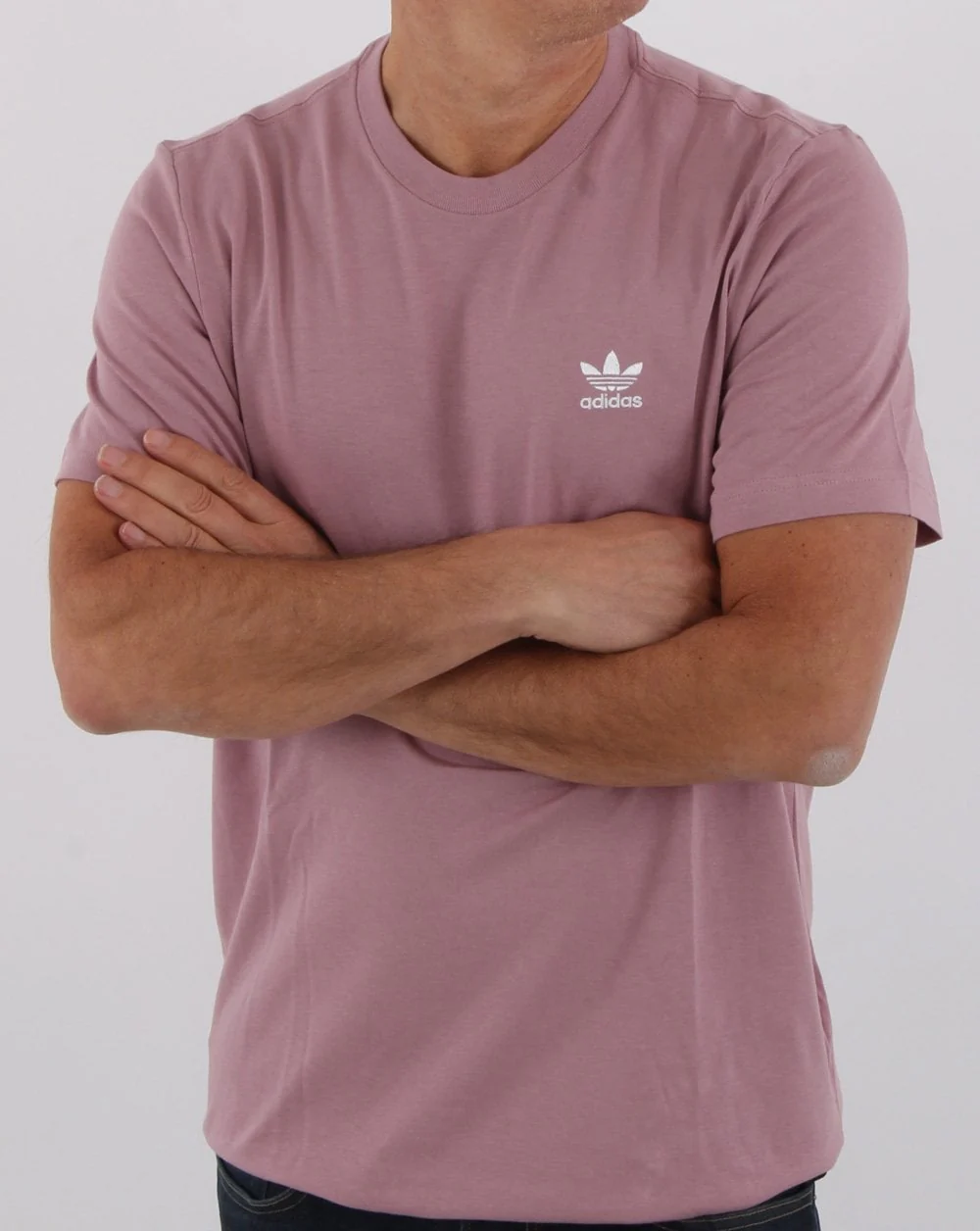 Adidas Originals Essential T Shirt Mauve - Image 2