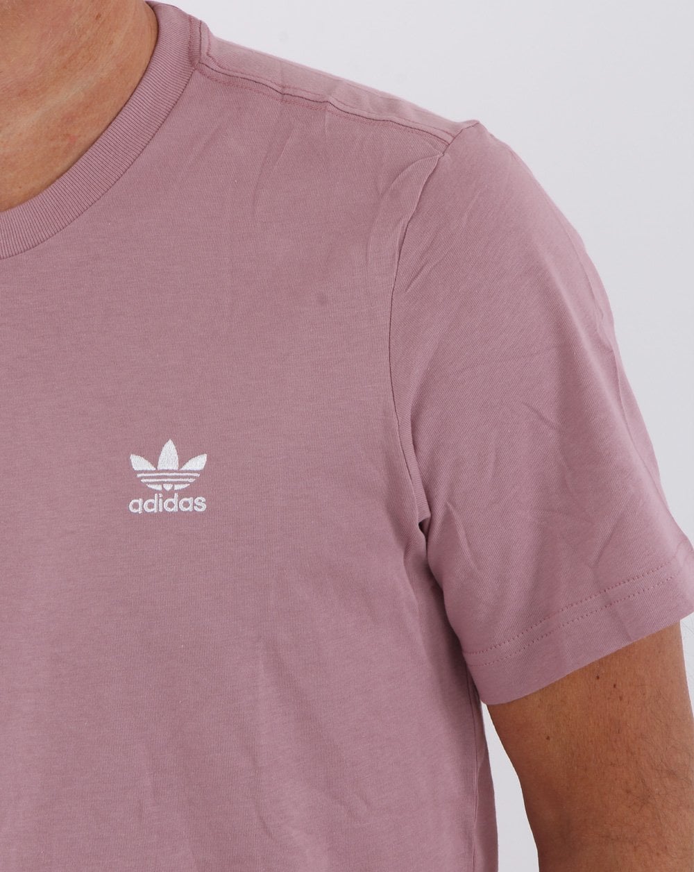 Adidas Originals Essential T Shirt Mauve - Image 3