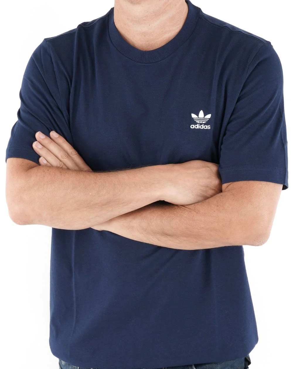 Adidas Originals Essential T Shirt Navy - Image 3