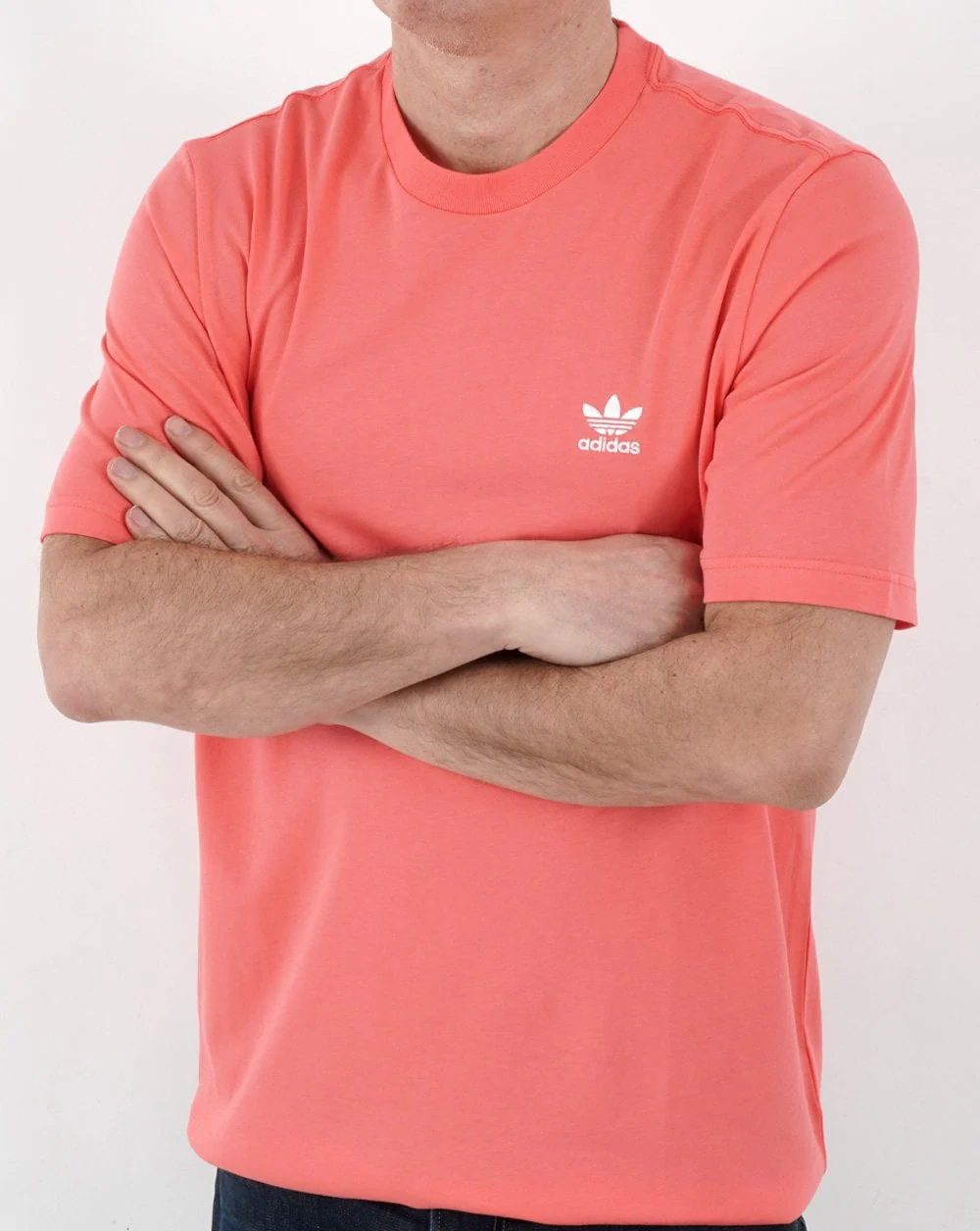 Adidas Originals Essential T Shirt Semi Turbo Pink - Image 2
