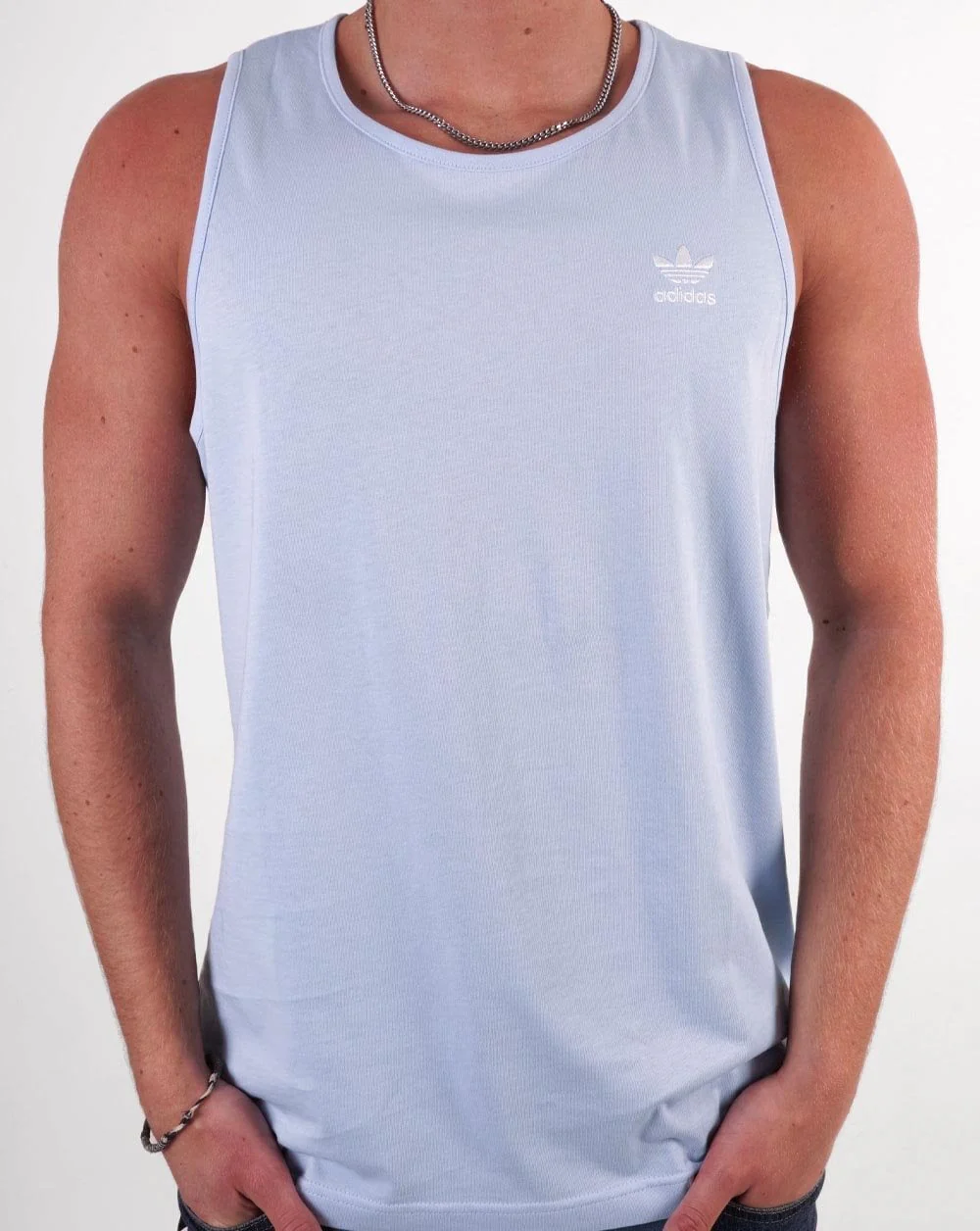 Adidas Originals Essential Vest Blue Dawn - Image 3