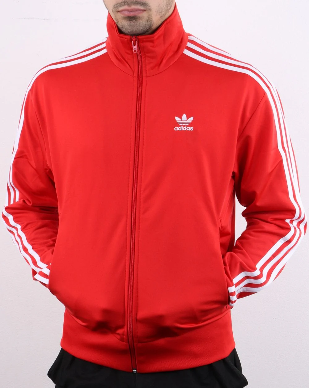 Adidas Originals Firebird Track Top Fresh Red - Image 3