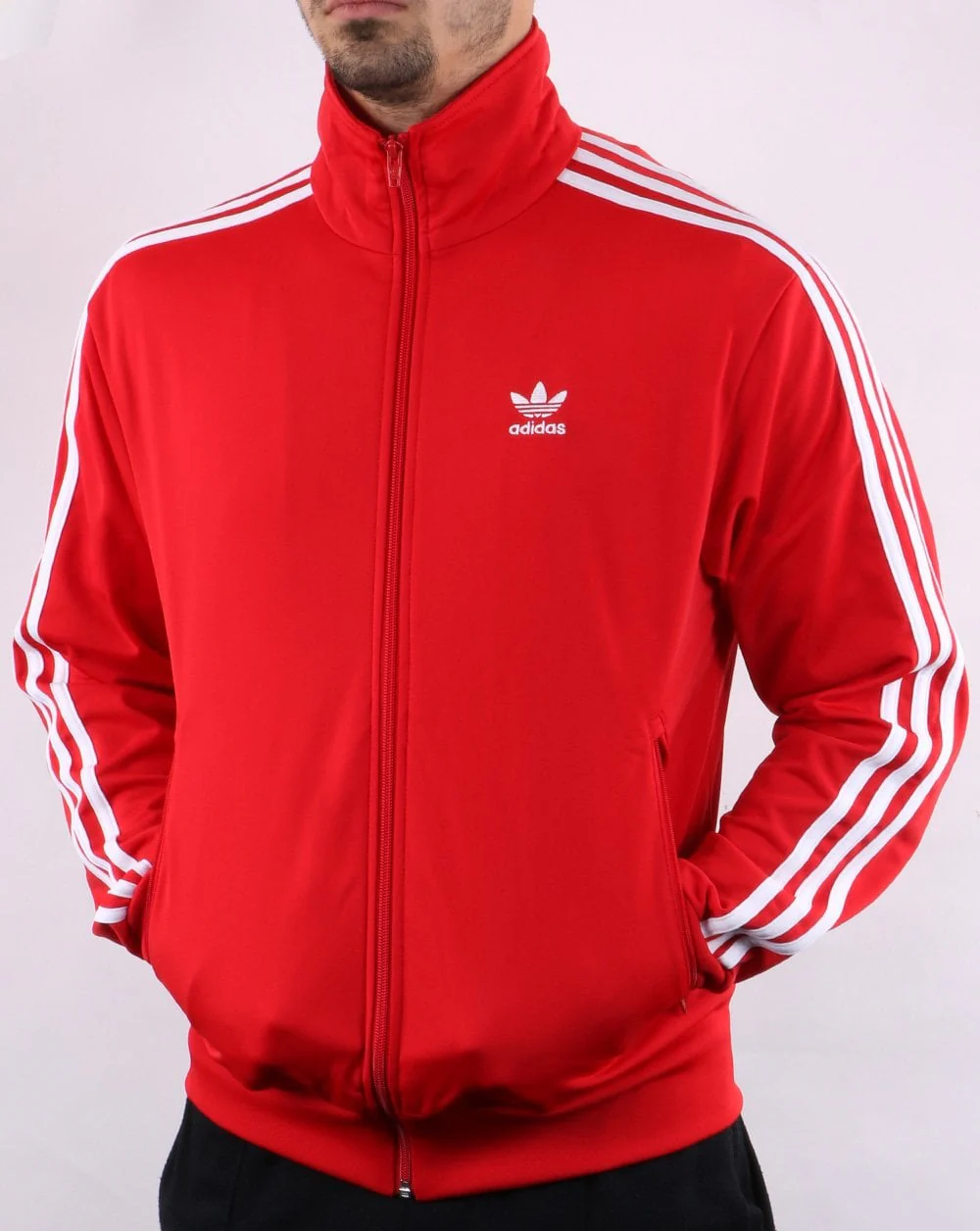 Adidas Originals Firebird Track Top Scarlet Red - Image 3