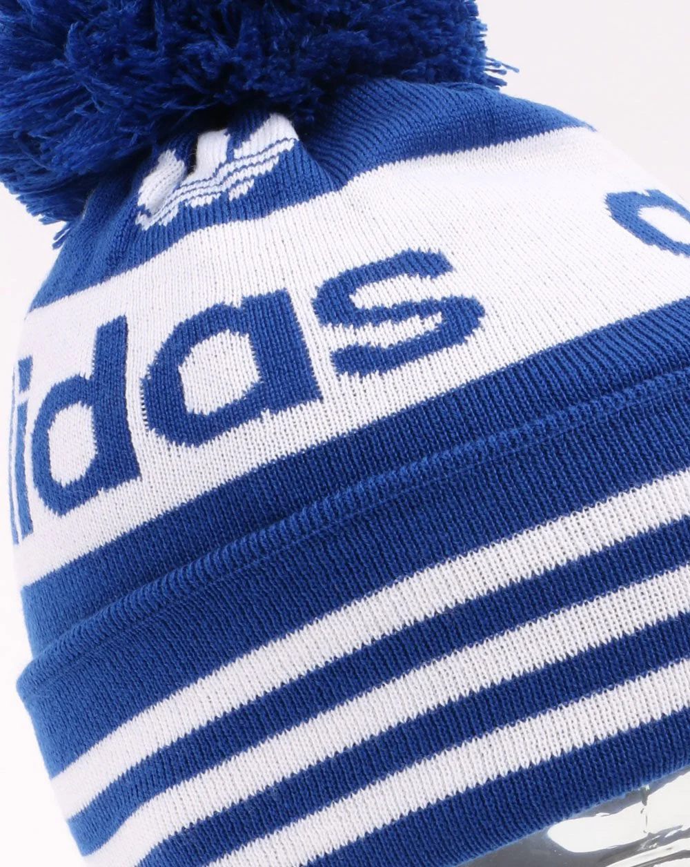 Adidas Originals Jacquard Bobble Hat Beanie Blue - Image 2