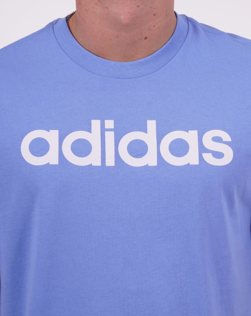 Adidas Originals Linear Logo T Shirt Blue