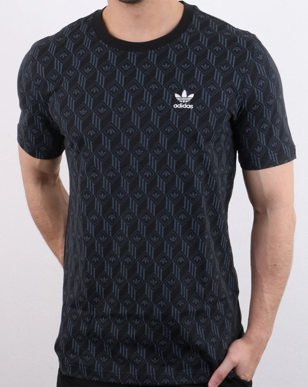 Adidas Originals Mono Print T Shirt Black - Image 2