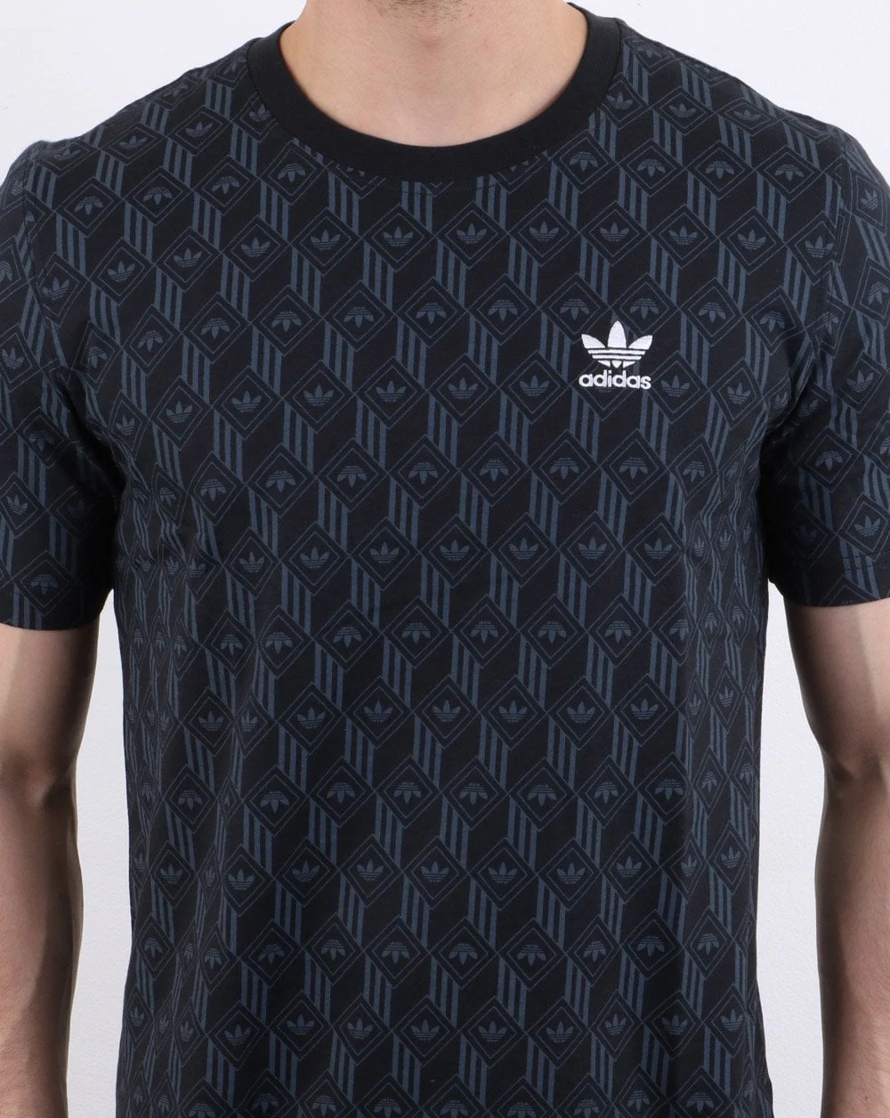 Adidas Originals Mono Print T Shirt Black - Image 4