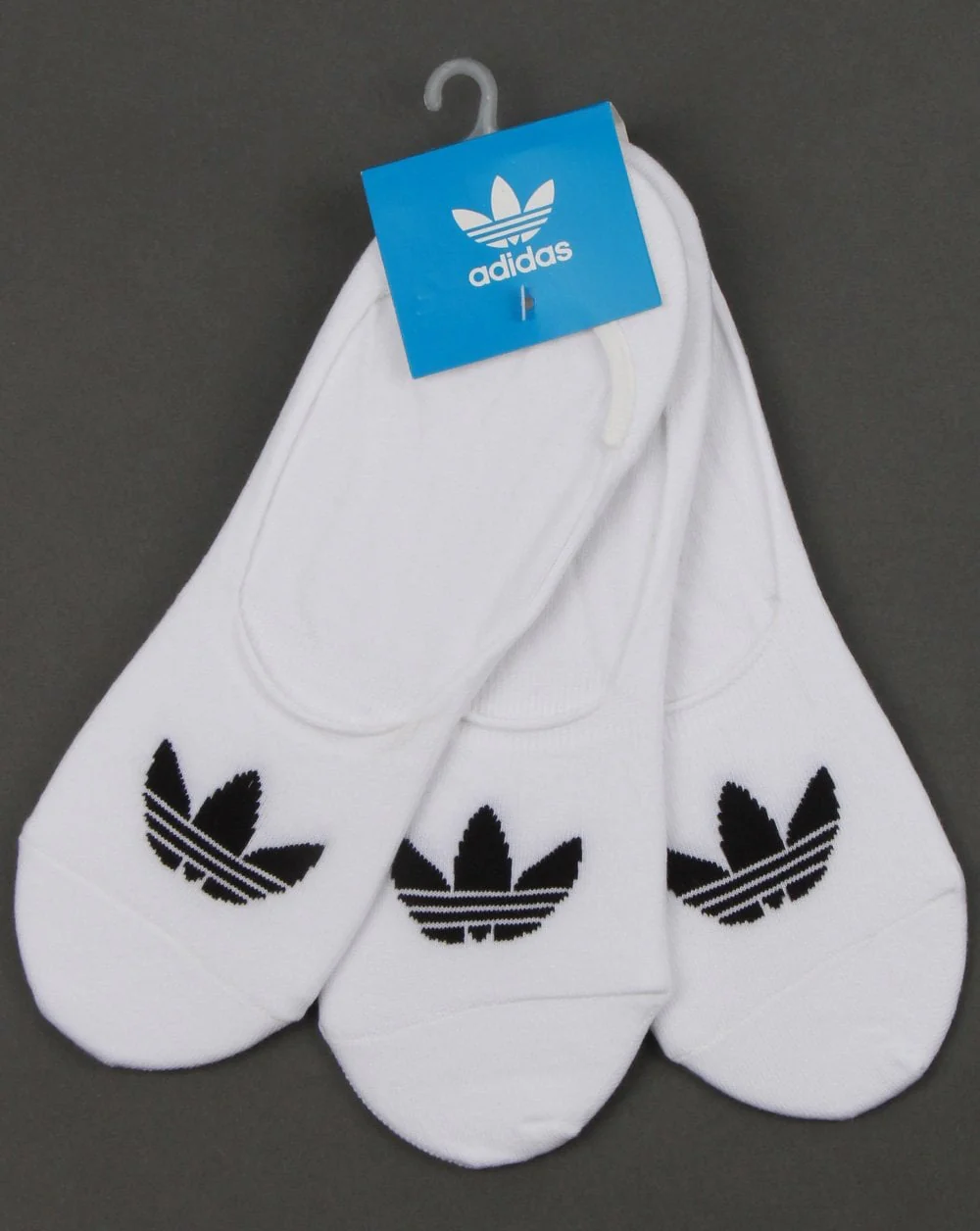 Adidas Originals No Show Socks 3 Pack White/black - Image 2