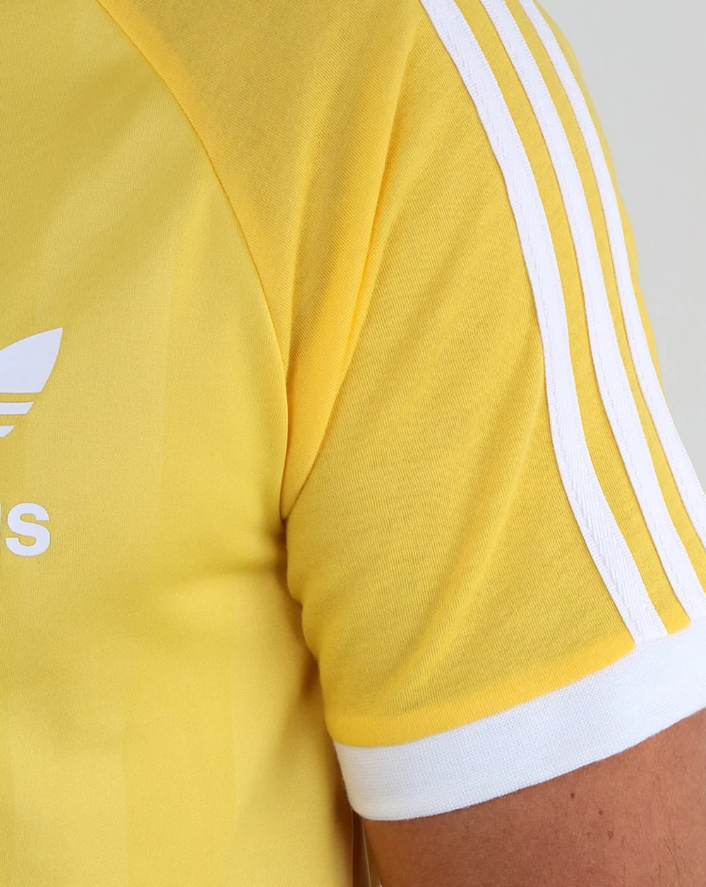 Adidas Originals Old Skool 3 Stripes T Shirt Citrus Yellow - Image 3