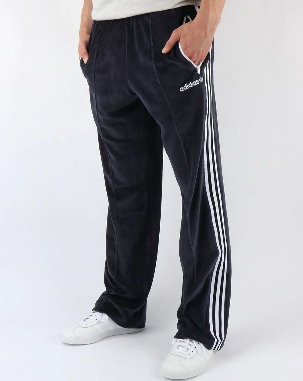 Adidas Originals OS Velour Beckenbaeur Track Pants Legend Ink