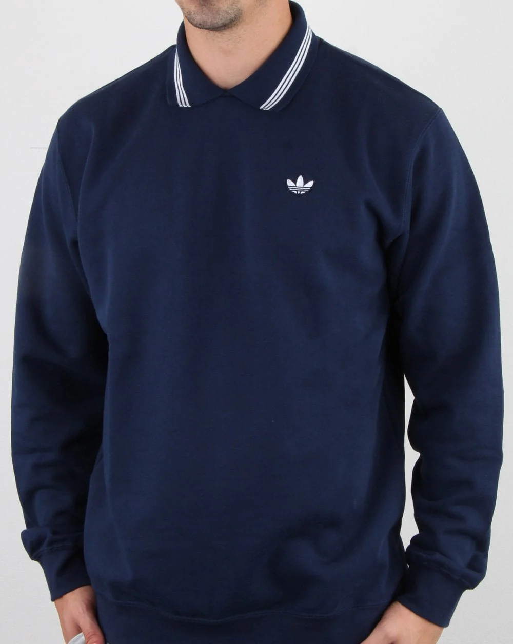 Adidas Originals Polo Sweatshirt Navy