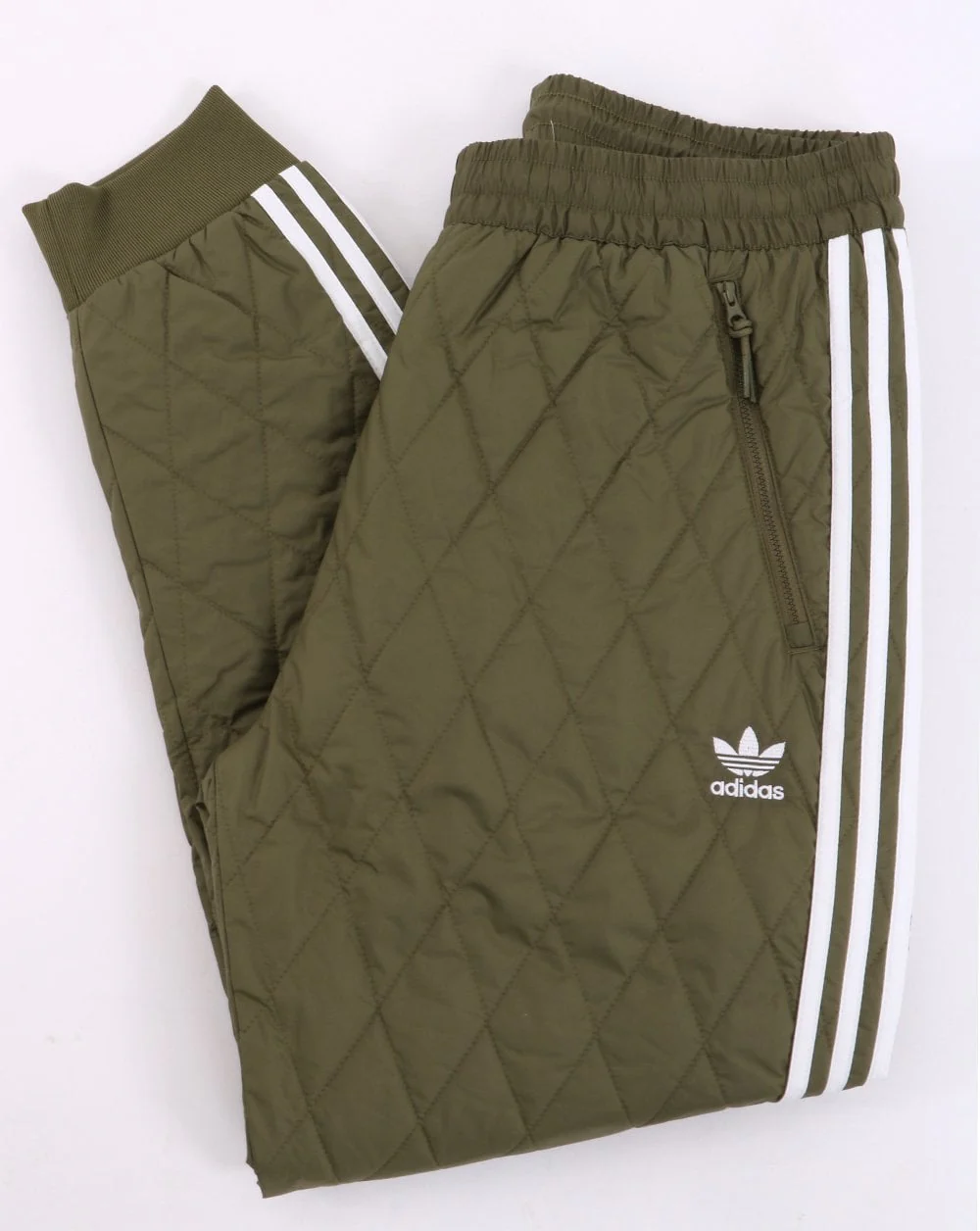 Adidas Originals Quilted SST Track Pants Olive - Image 4