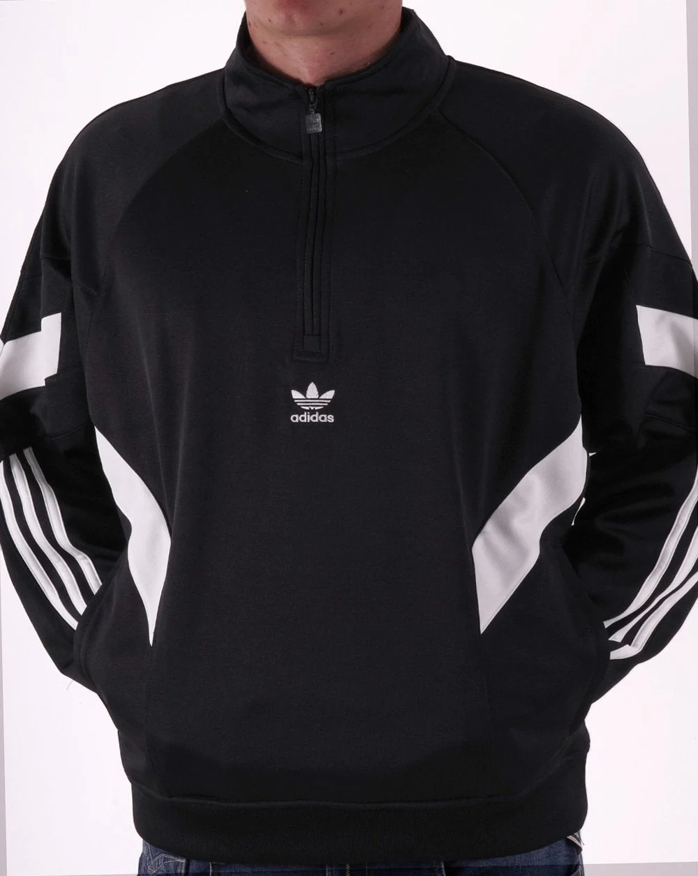 Adidas Originals Rekive Half Zip Sweatshirt Black
