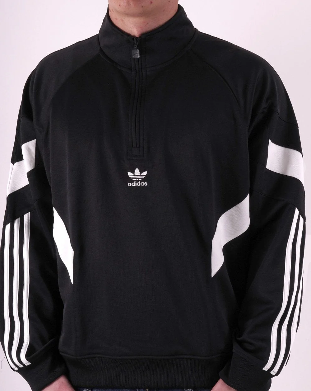 Adidas Originals Rekive Half Zip Sweatshirt Black - Image 2