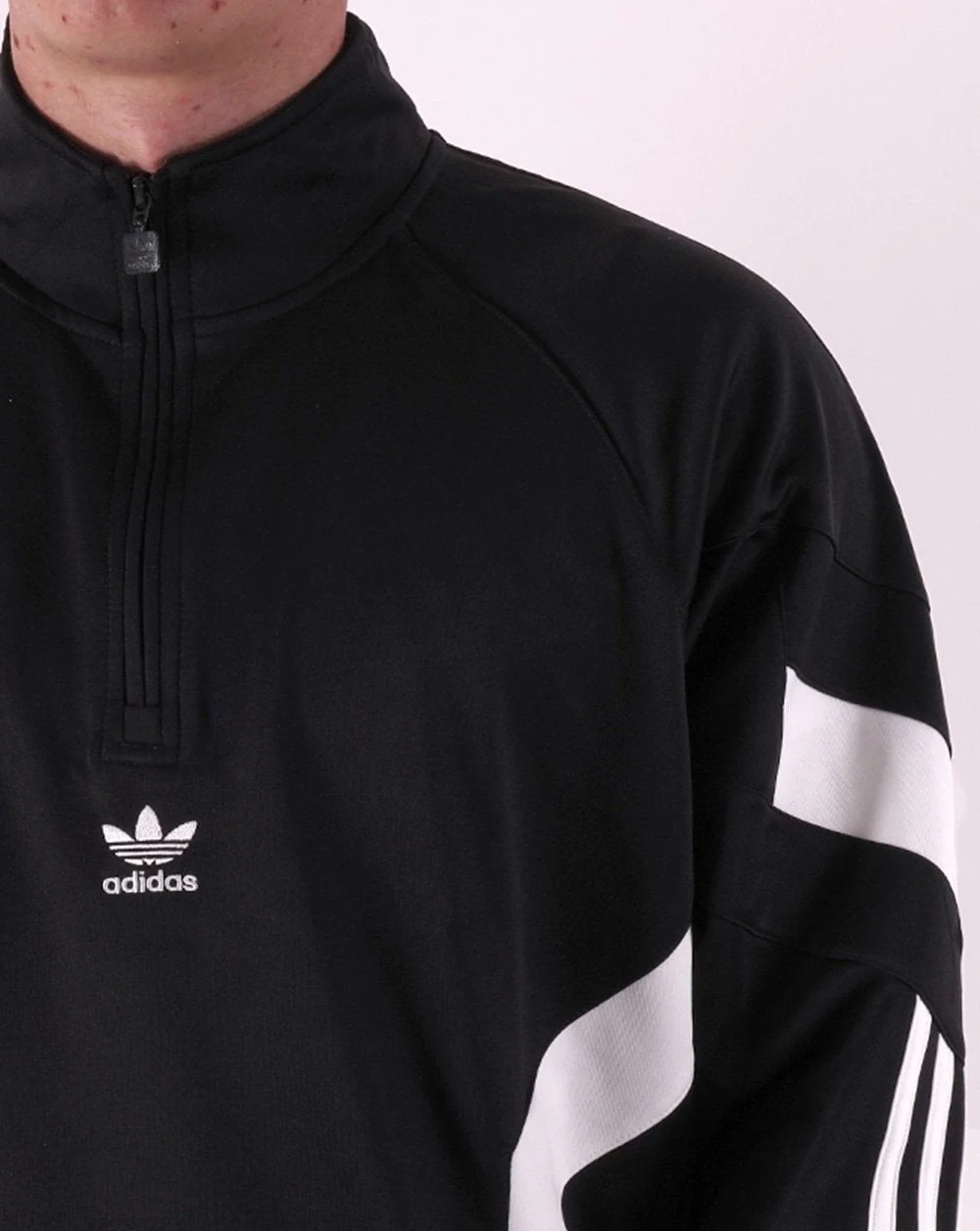 Adidas Originals Rekive Half Zip Sweatshirt Black - Image 3