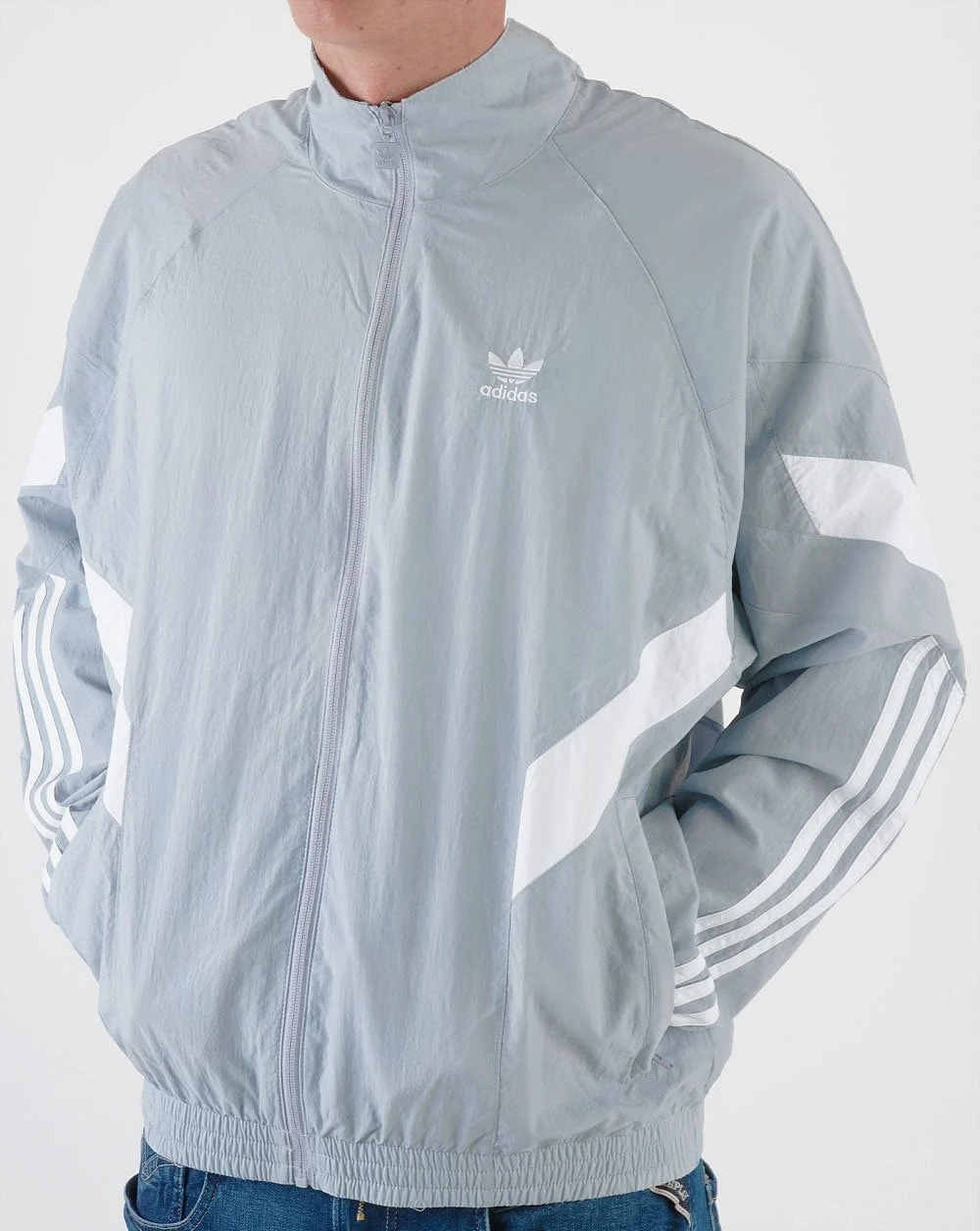 Adidas Originals Rekive Woven Track Top Halo Silver - Image 2