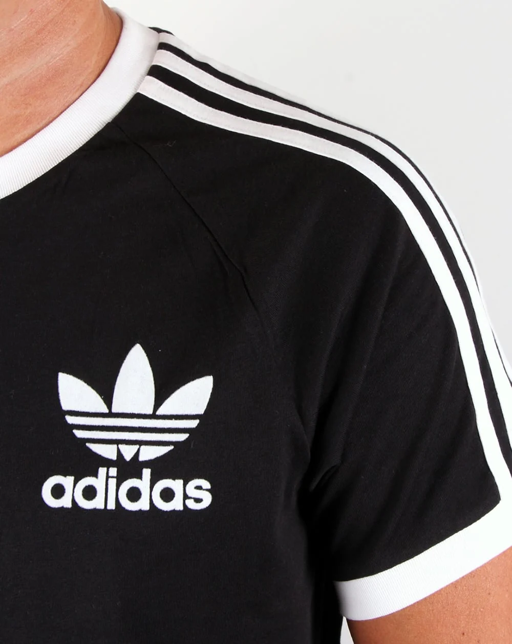 Adidas Originals Retro 3 Stripes T-shirt Black - Image 2