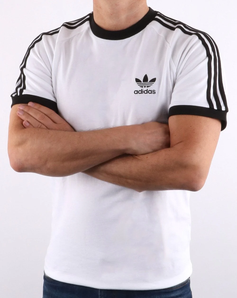 Adidas Originals Retro 3 Stripes T-shirt White - Image 3
