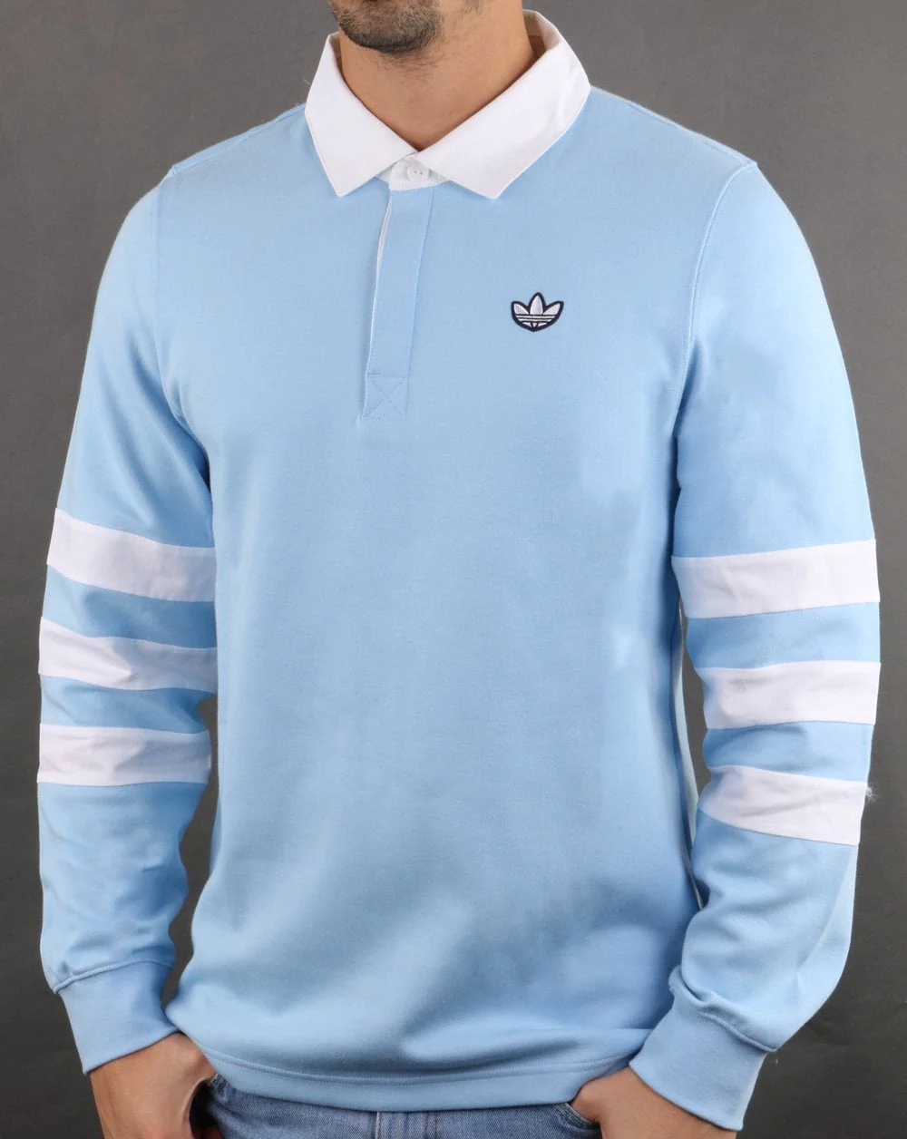 Adidas Originals Rugby Shirt Sky-White