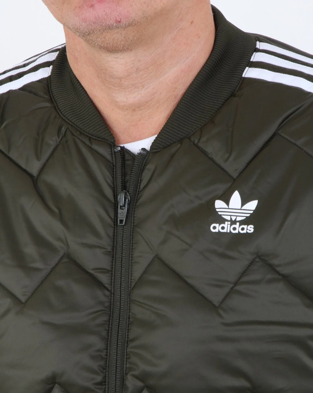 Adidas Originals SST Quilted Jacket Night Cargo - Image 3