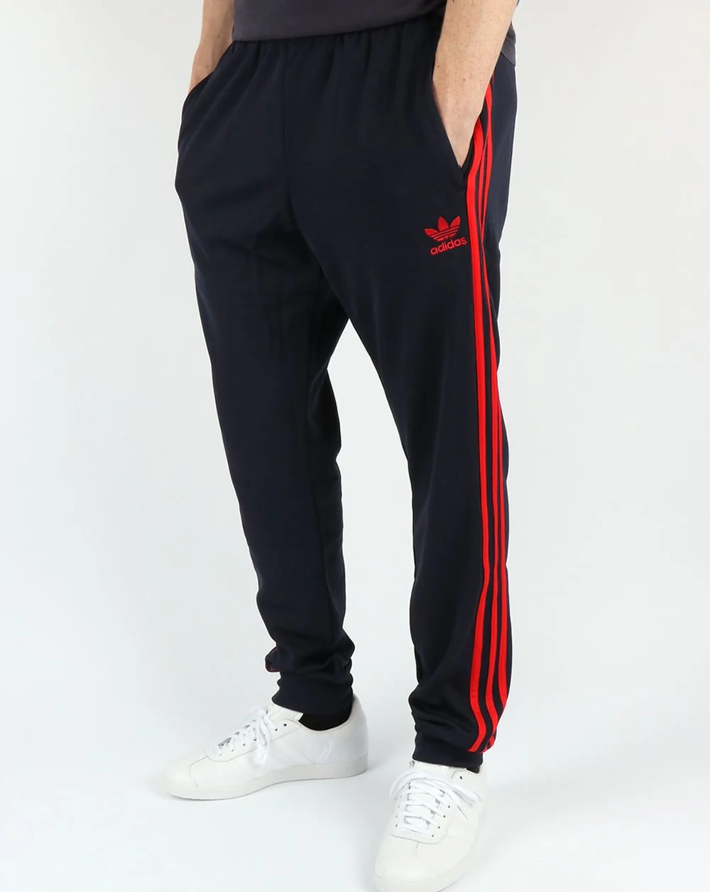 Adidas Originals Superstar Cuffed Track Pants Navy/Red