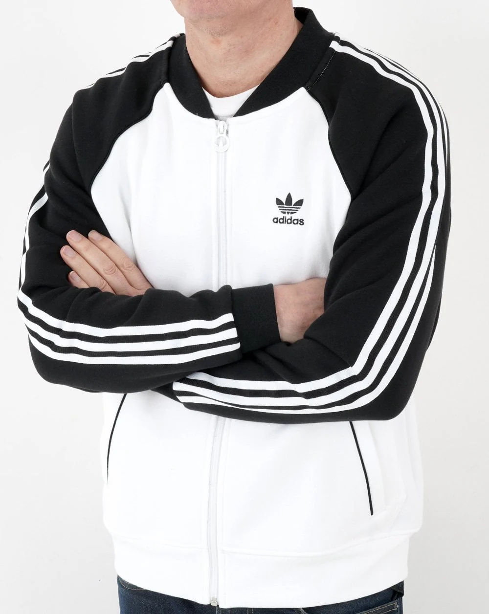 Adidas Originals Superstar Fleece Track Top White/Black