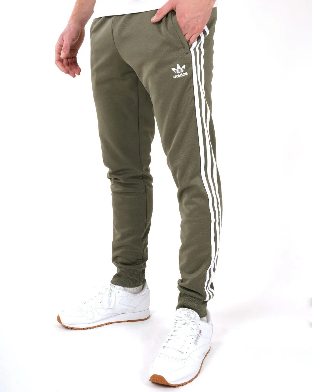 Adidas Originals Superstar Track Pants Olive Green
