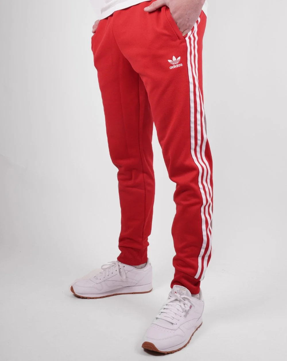Adidas Originals Superstar Track Pants Scarlet