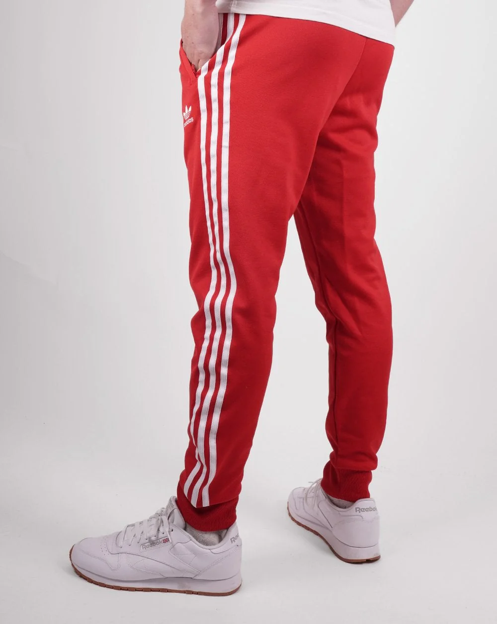 Adidas Originals Superstar Track Pants Scarlet - Image 3
