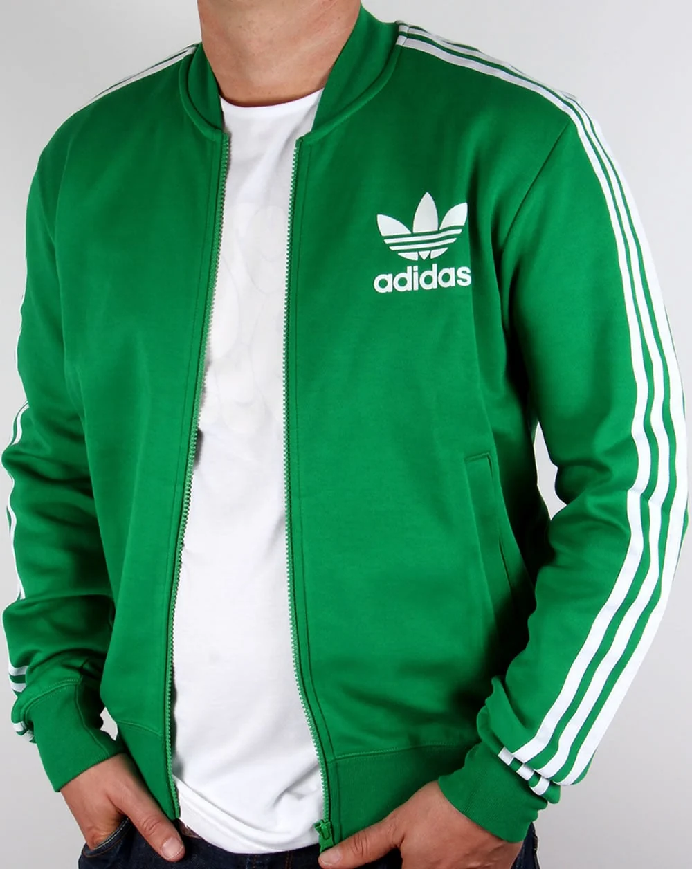 Adidas Originals Superstar Track Top Green/White - Image 4