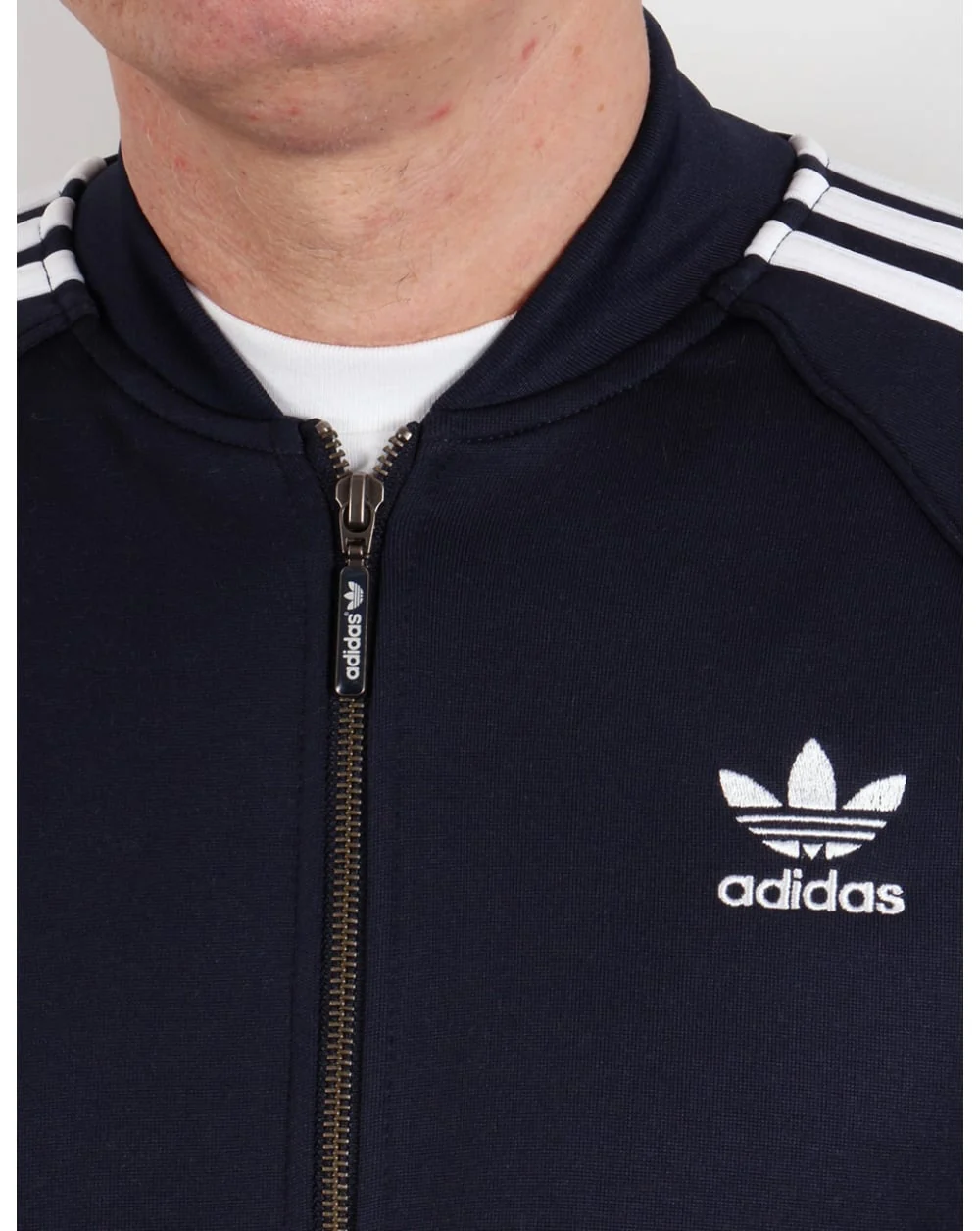 Adidas Originals Superstar Track Top in legend Navy/White - Image 2