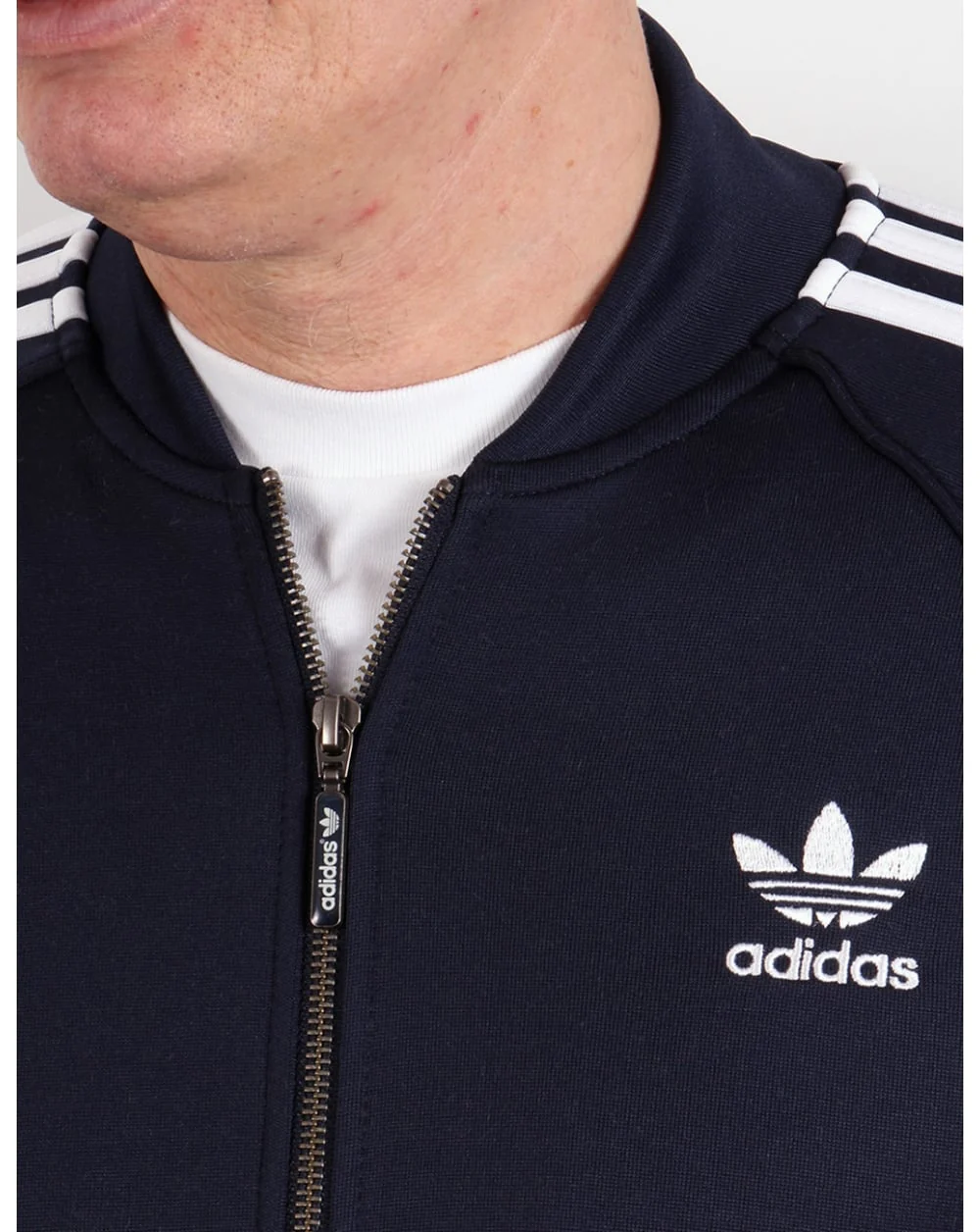 Adidas Originals Superstar Track Top in legend Navy/White - Image 4