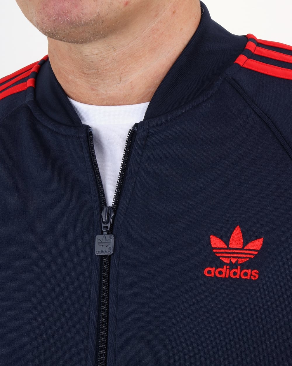 Adidas Originals Superstar Track Top Navy/Red - Image 2