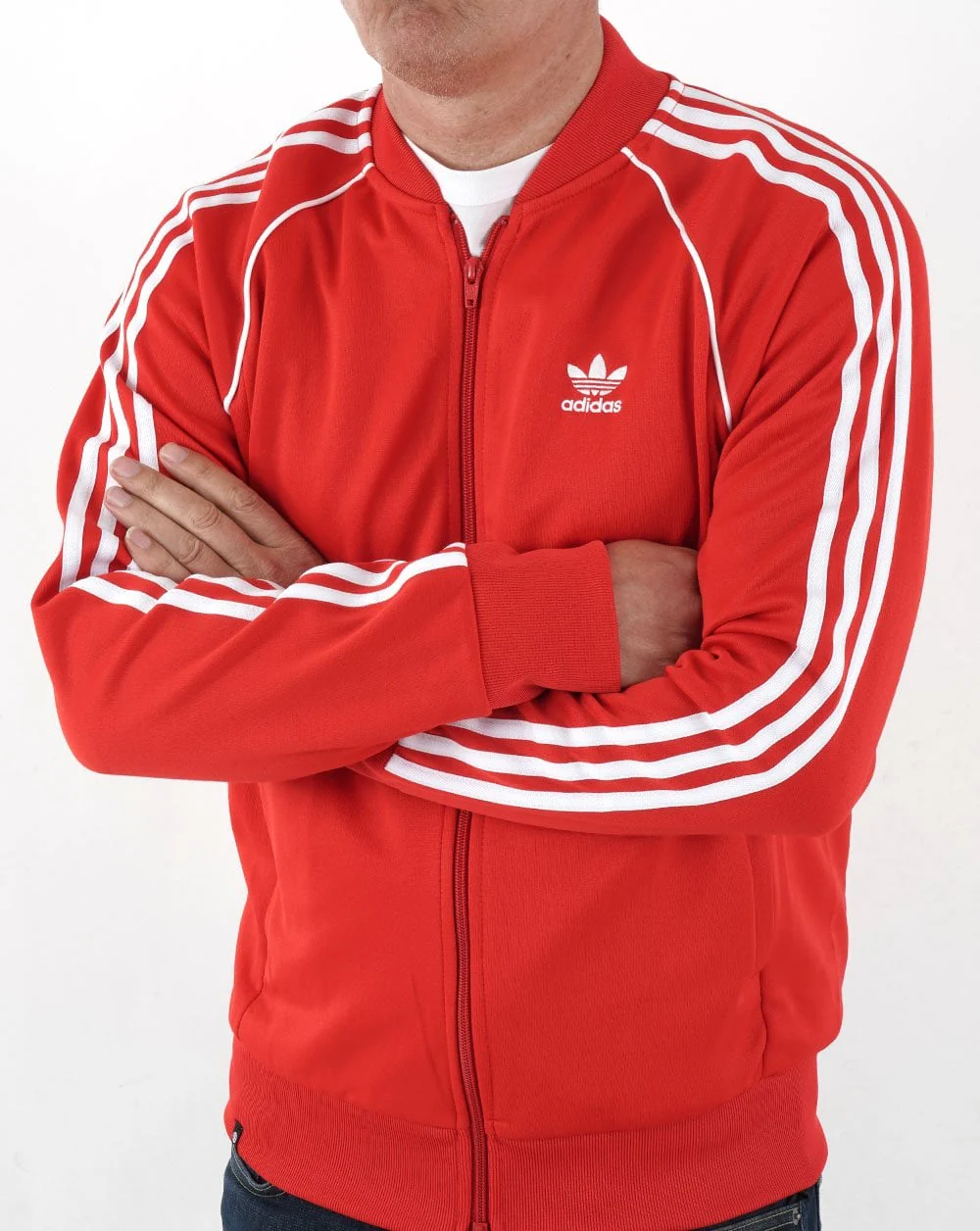 Adidas Originals Superstar Track Top Red - Image 3