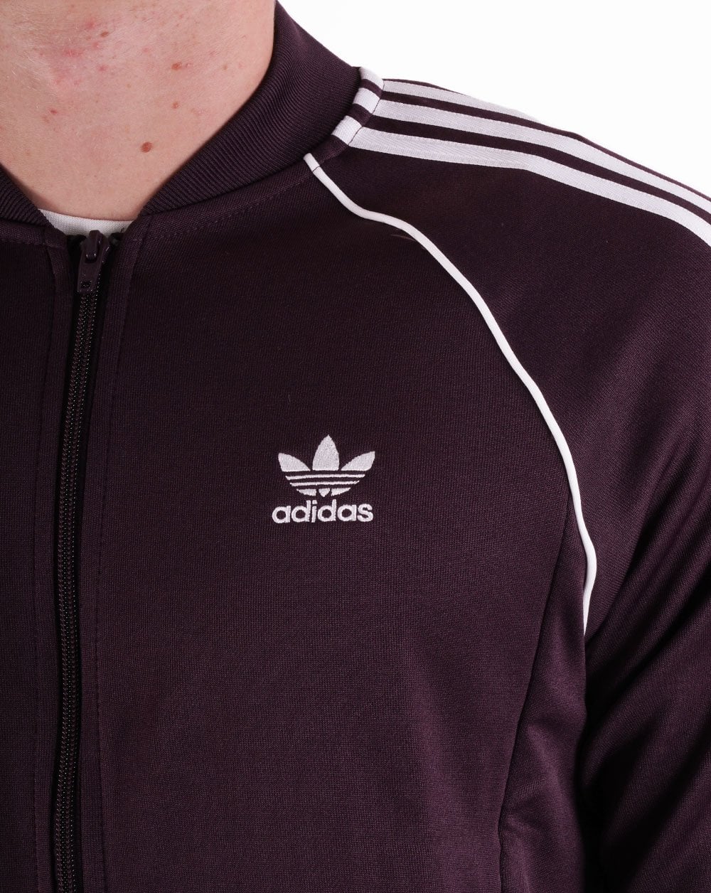 Adidas Originals Superstar Track Top Shadow Maroon - Image 2