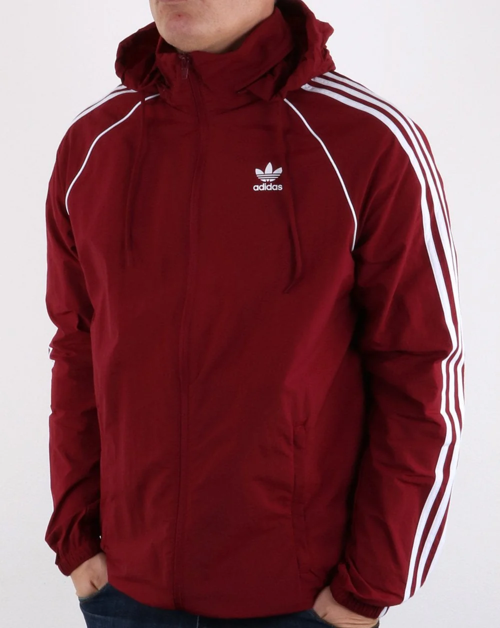 Adidas Originals Superstar Windbreaker Collegiate Burgundy - Image 2
